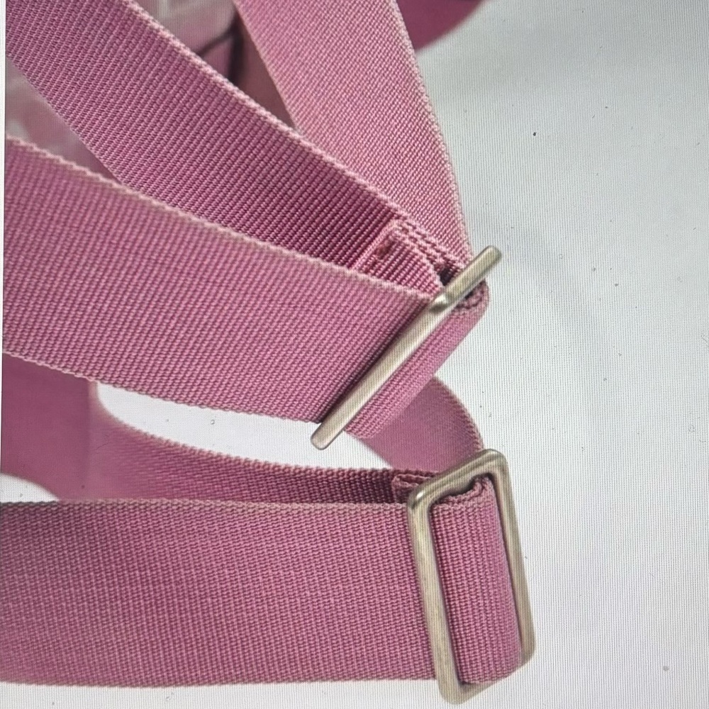 CHANEL Pink Quilted Logo Nylon Backpack - Picture 9 of 13